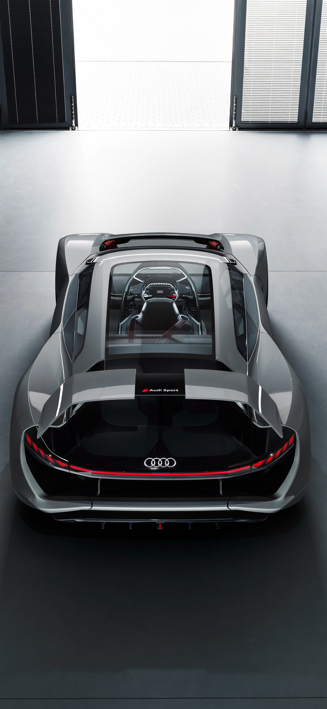 Weißer Und Roter Ferrari f 1. Wallpaper in 1242x2688 Resolution