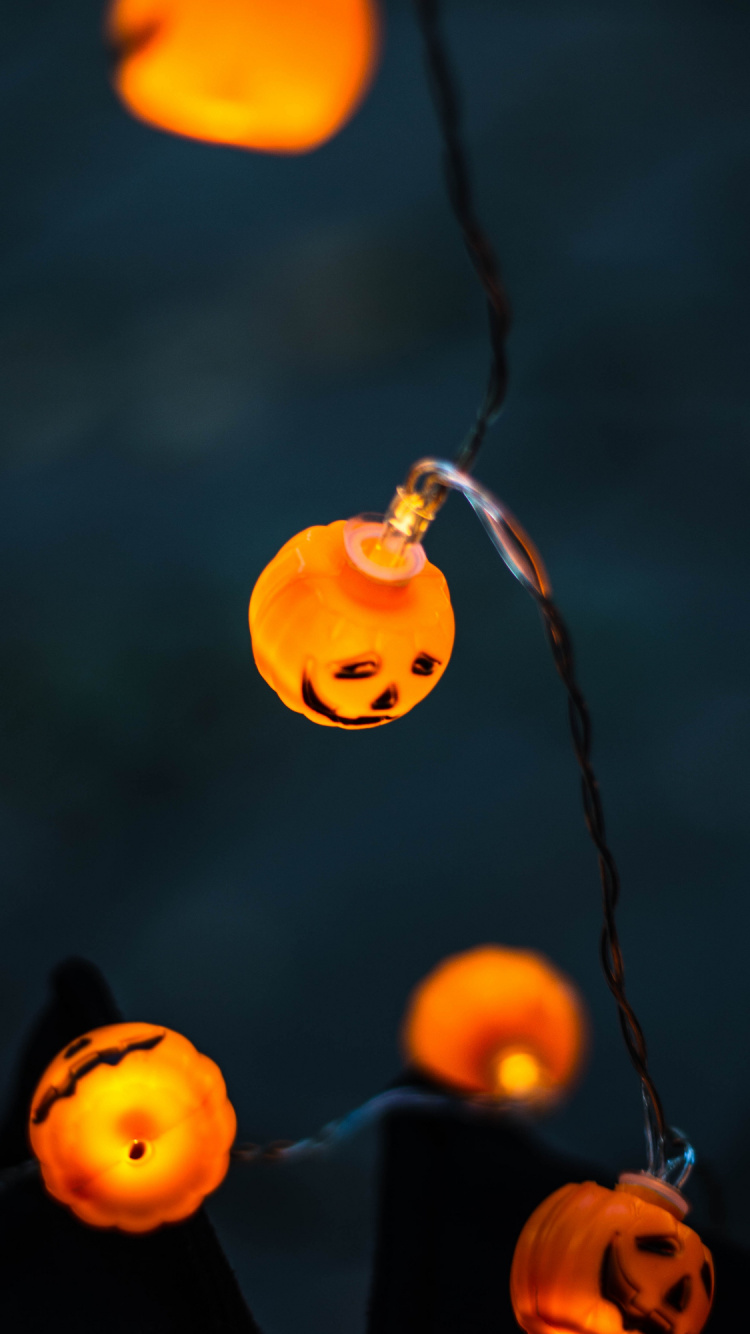 Halloween, Äpfeln, Orange, Bernstein, Zutaten. Wallpaper in 750x1334 Resolution