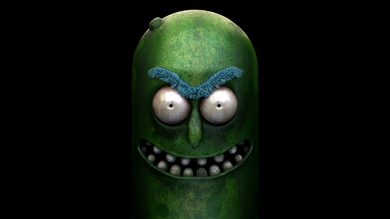 Rick and Morty Amoled, Rick Sanchez, Pickle Rick, Drawing, Meeseeks and Destroy. Wallpaper in 1366x768 Resolution