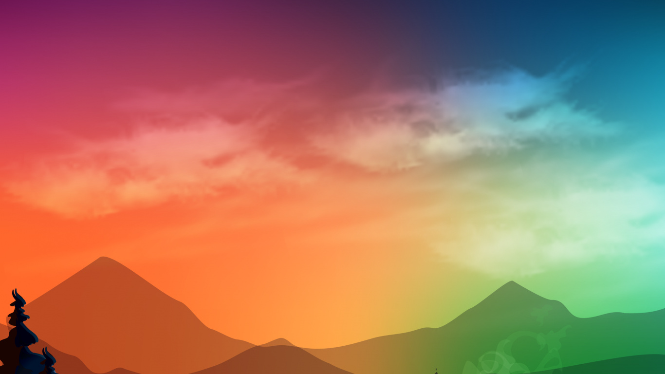 Snow, Mount Scenery, Night. Wallpaper in 1366x768 Resolution