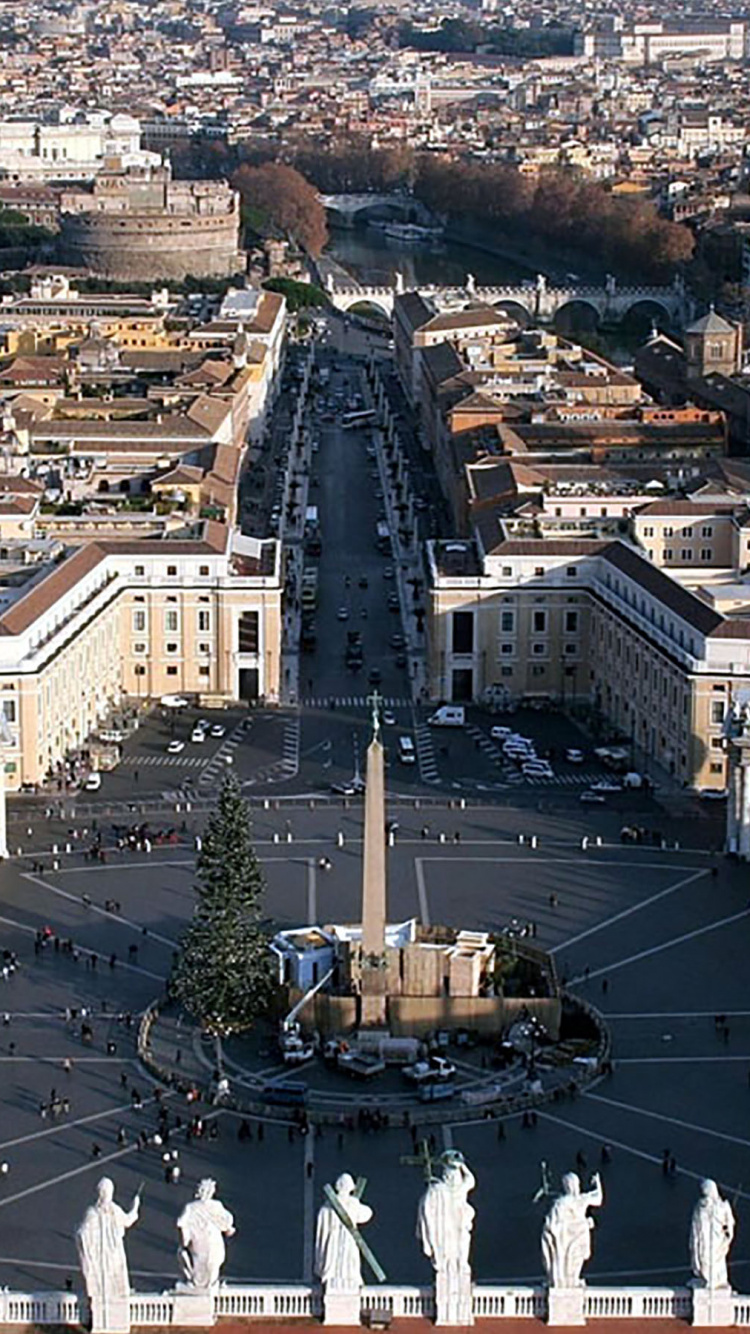 Vista Aérea de Los Edificios de la Ciudad Durante el Día.. Wallpaper in 750x1334 Resolution