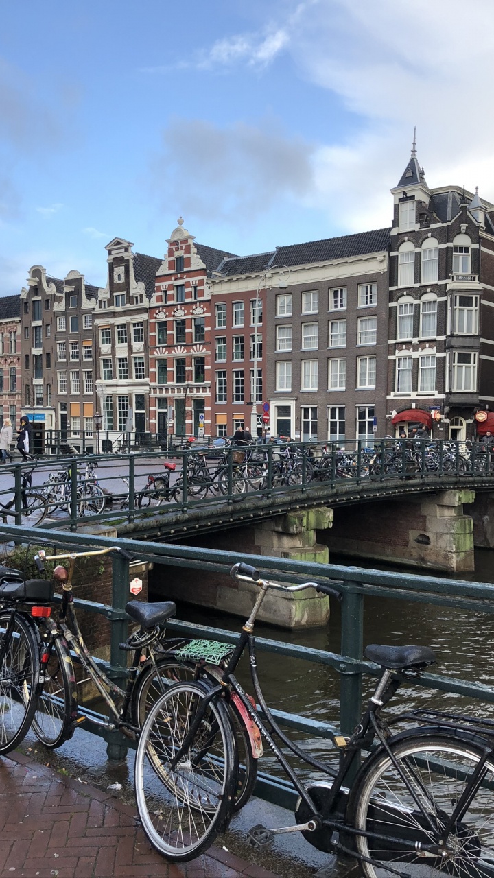 Amsterdam, Transport, Fahrradverleih, Hybrid Fahrrad, Radfahren. Wallpaper in 720x1280 Resolution