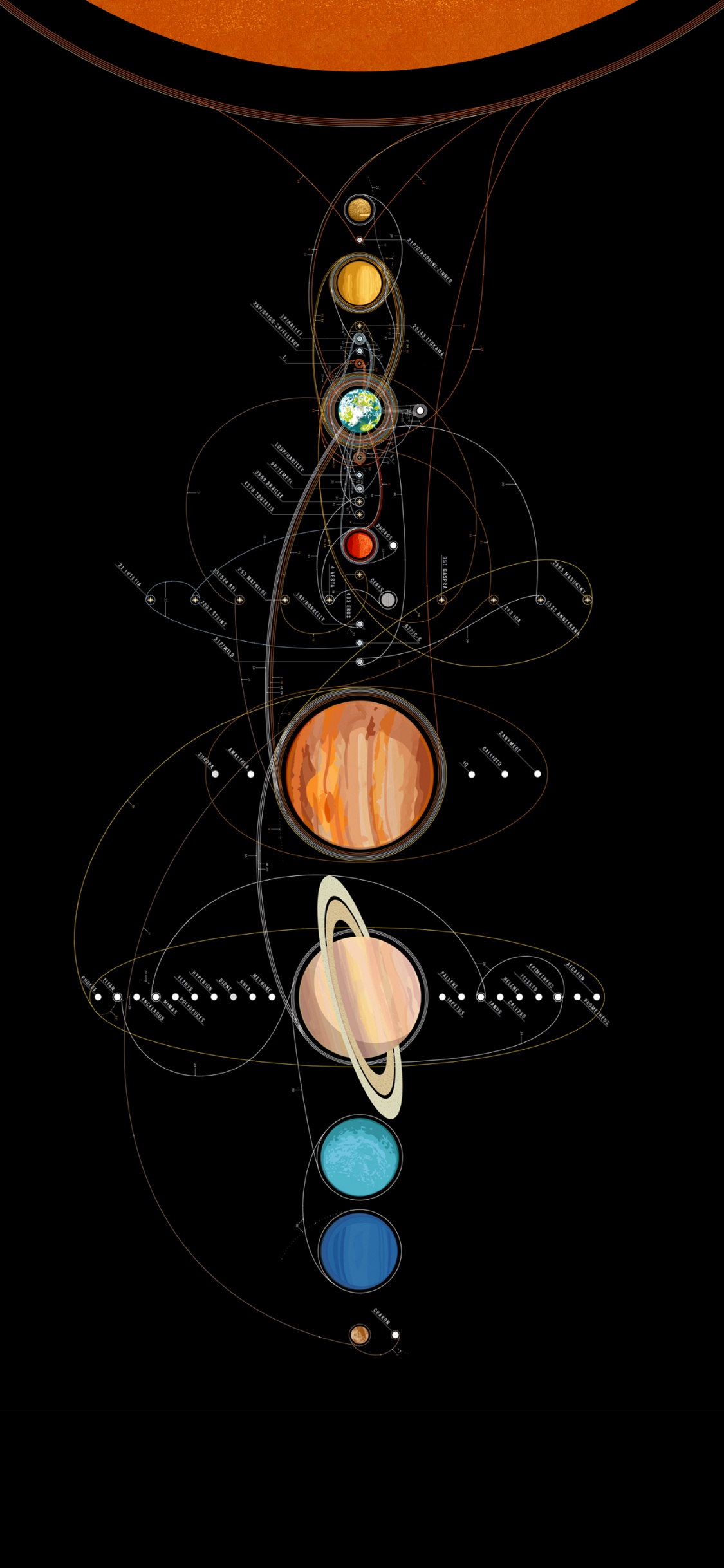 OLED, Espacio, Circulo, Ciencia. Wallpaper in 1125x2436 Resolution