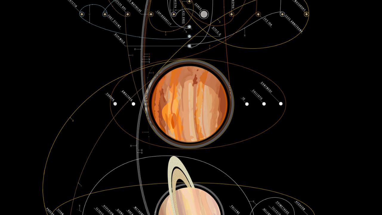 OLED, Obscurité, Espace, Cercle, Ornement. Wallpaper in 1280x720 Resolution