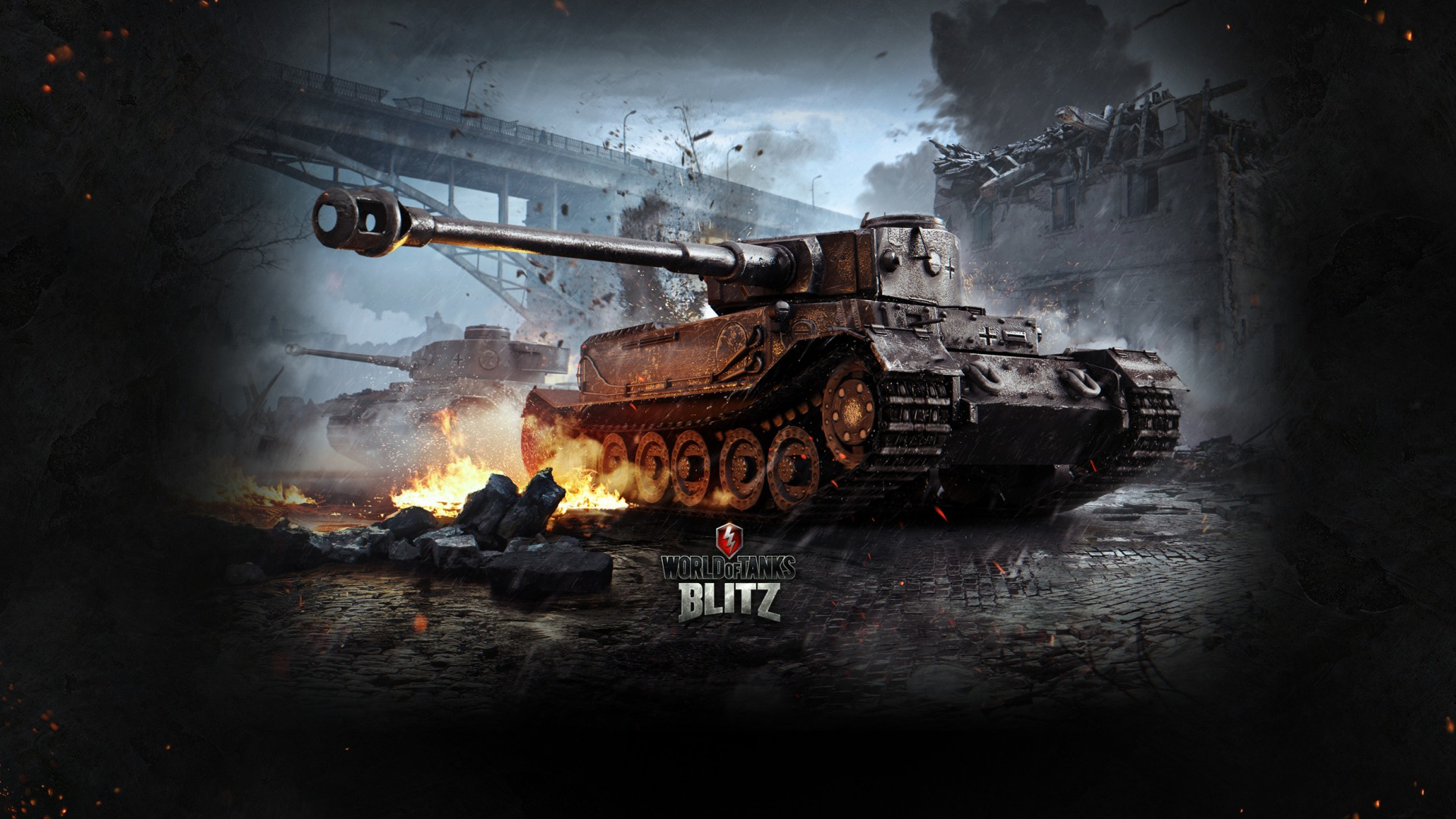 World of Tanks, World of Tanks Blitz, Tank, Heavy Tank, Dunkelheit. Wallpaper in 1920x1080 Resolution