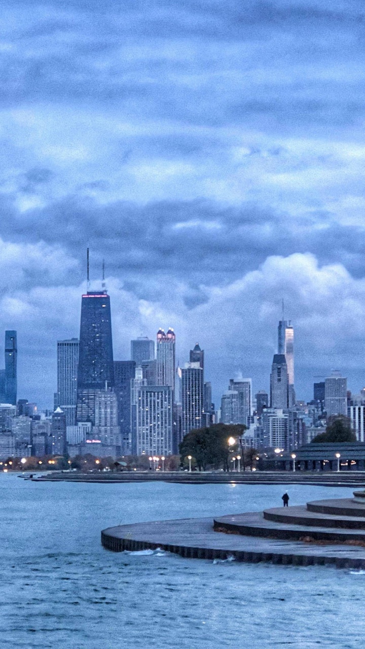 Chicago, Eau, Bâtiment, Gratte-ciel, Les Ressources en Eau. Wallpaper in 720x1280 Resolution