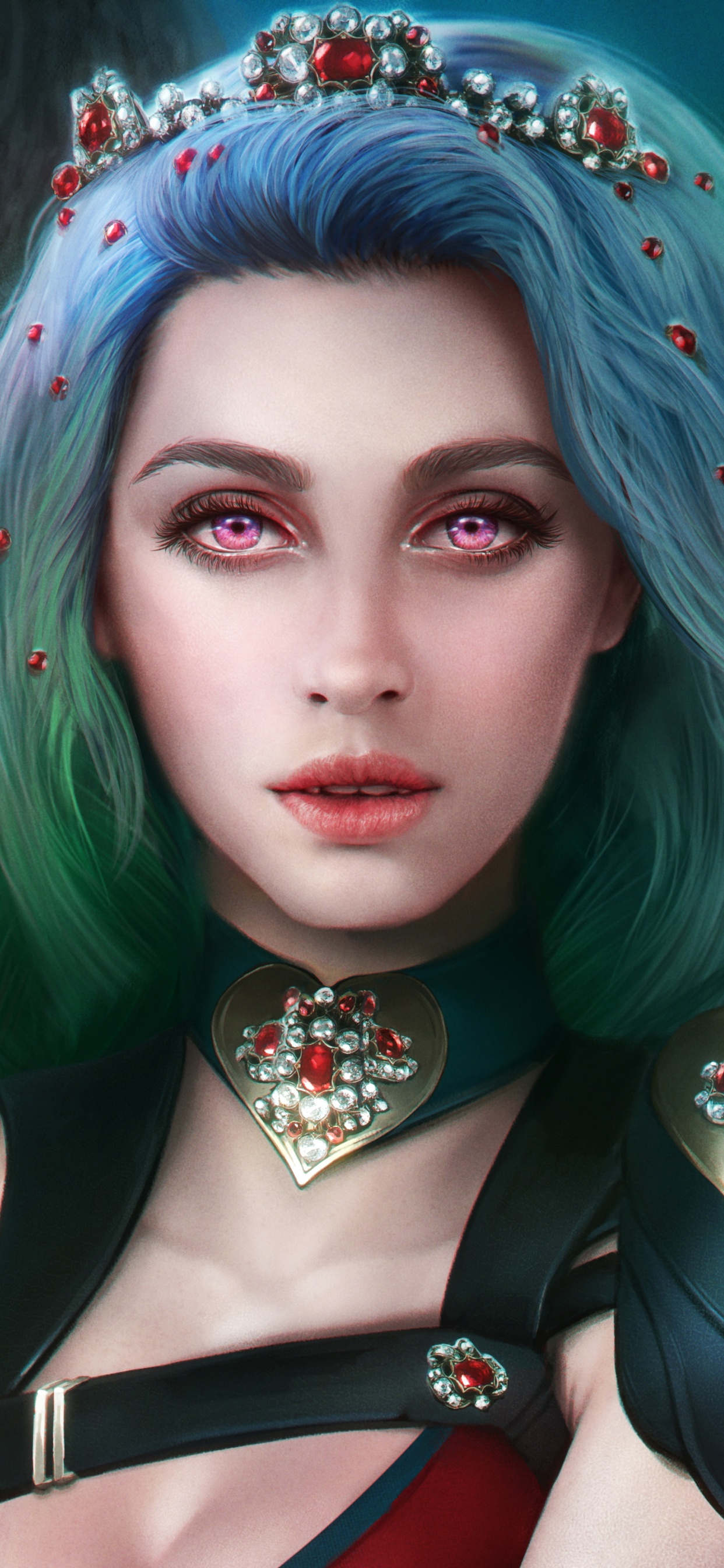 头发, 皮肤, 吸血鬼的日记, 艺术, 女妖 壁纸 1242x2688 允许