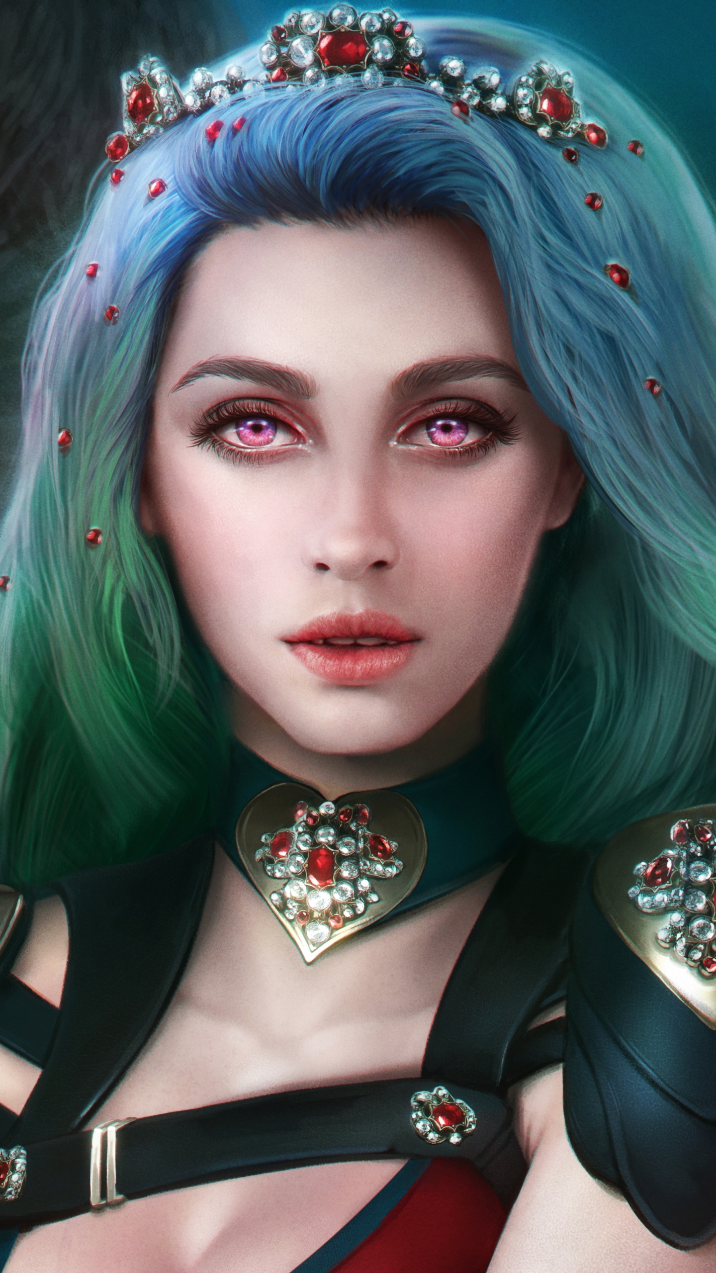 头发, 皮肤, 吸血鬼的日记, 艺术, 女妖 壁纸 1440x2560 允许