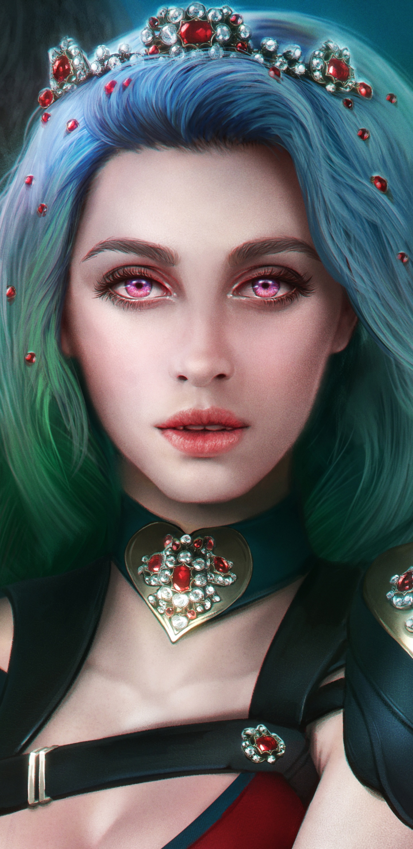 头发, 皮肤, 吸血鬼的日记, 艺术, 女妖 壁纸 1440x2960 允许