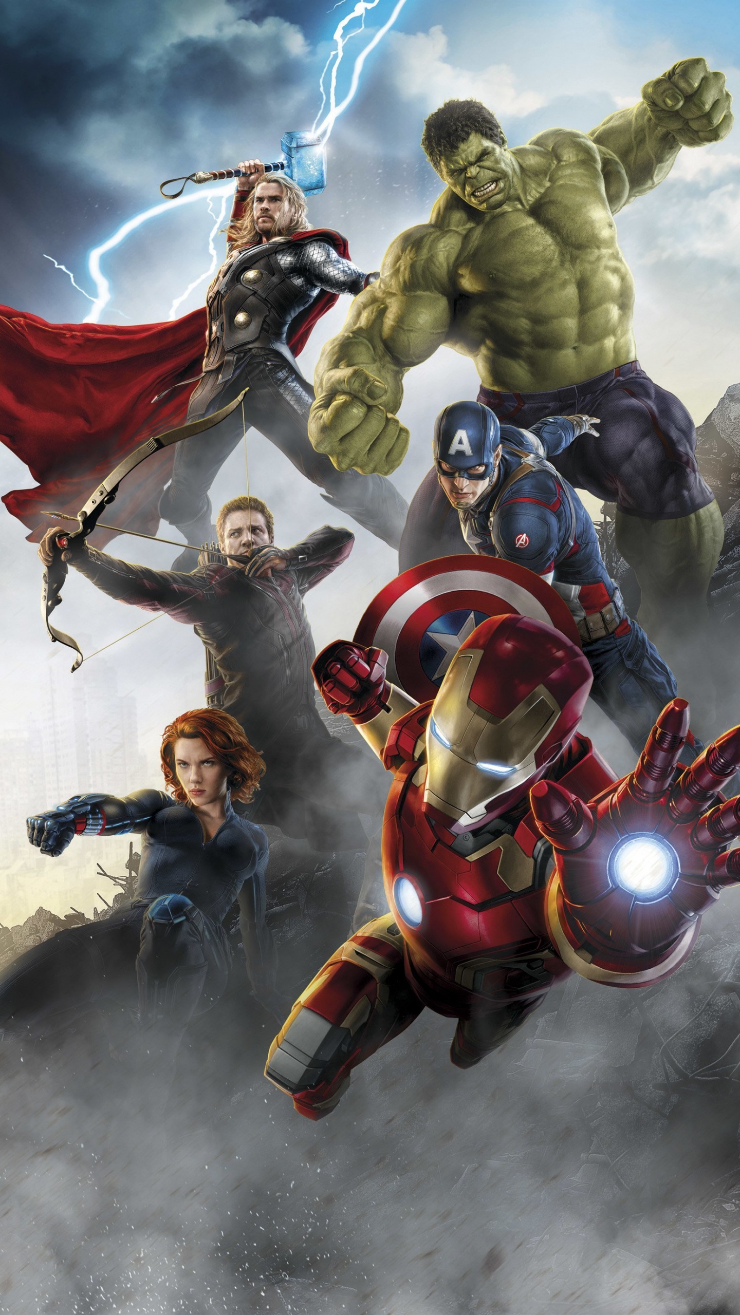 Mann im Roten Und Blauen Anzug Reitet Auf Einem Pferd. Wallpaper in 1440x2560 Resolution