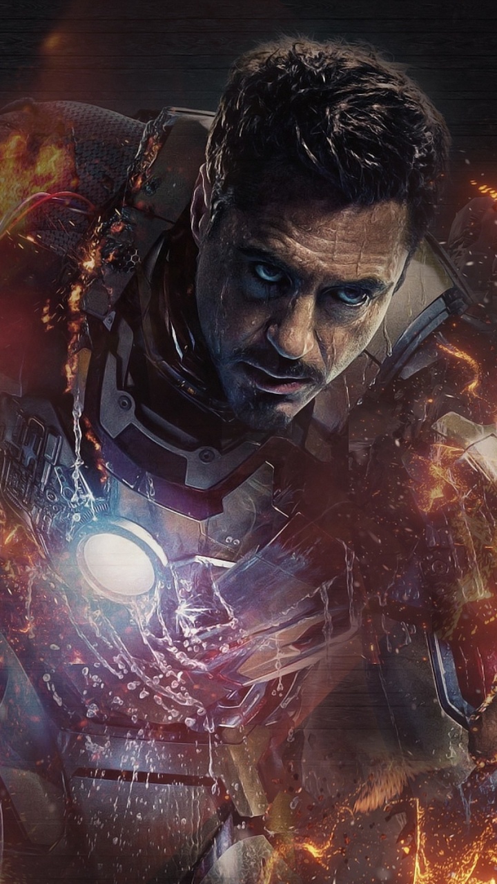 Illustration, Fictional Character, Space, Film, Iron Man Robert Downey Jr. Wallpaper in 720x1280 Resolution