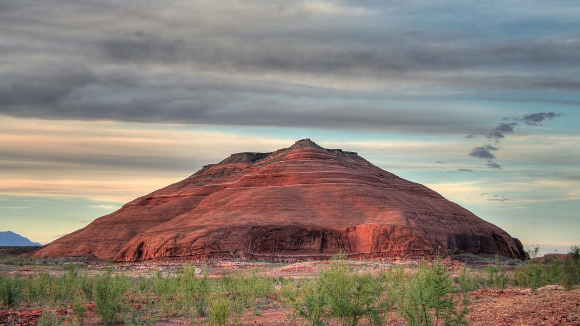 Brown Mountain Under Cloudy Sky During Daytime. Wallpaper in 1920x1080 Resolution