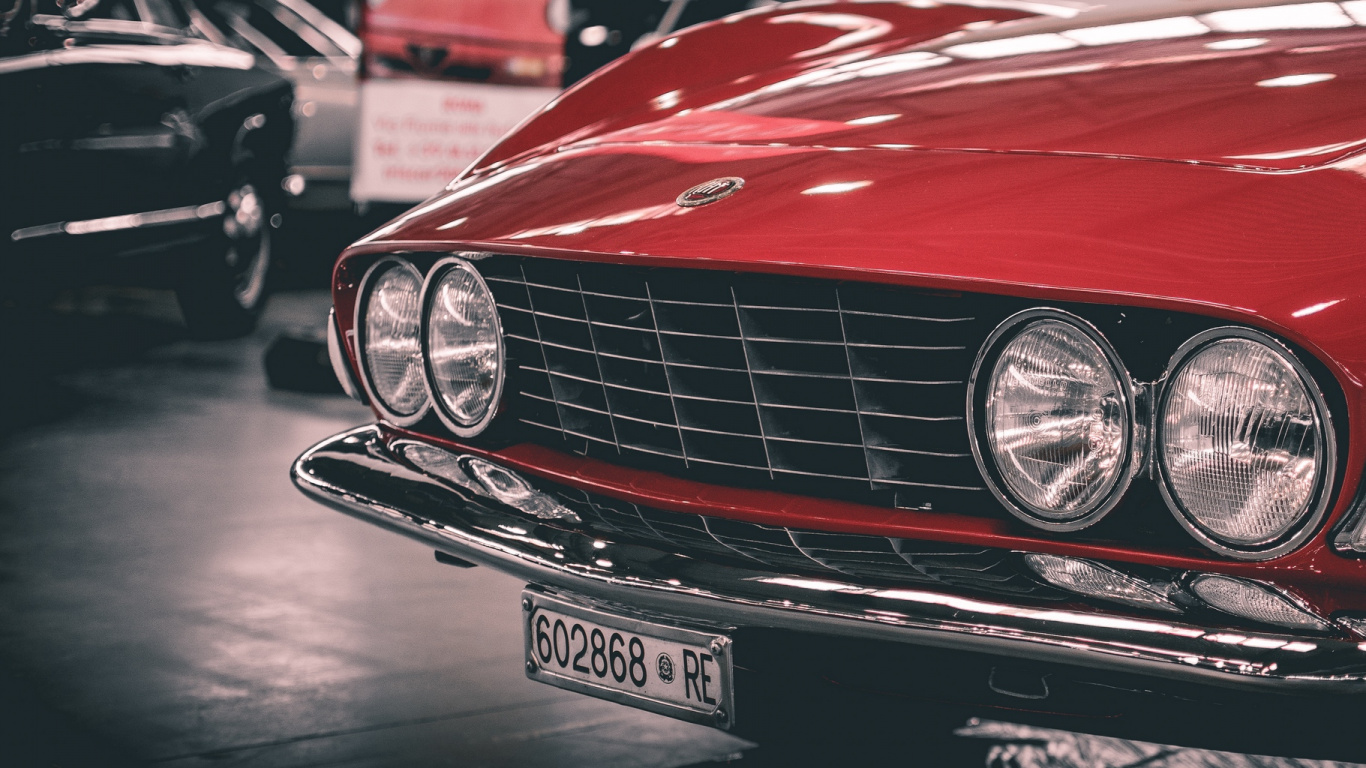 经典汽车, 复古的车, 政变, 轿车, 格栅 壁纸 1366x768 允许