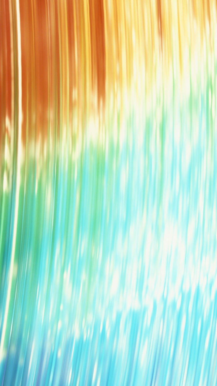 Pintura Abstracta Azul Verde y Naranja. Wallpaper in 750x1334 Resolution