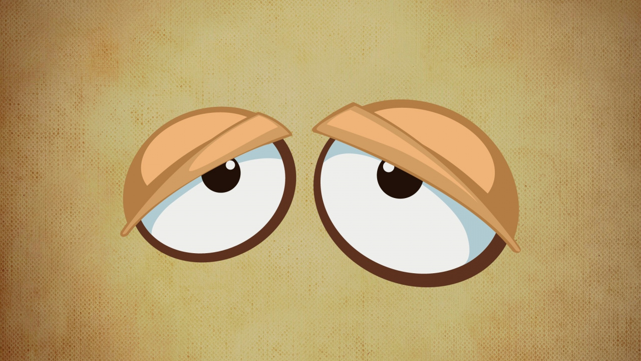 Illustration Des Yeux Jaunes et Noirs. Wallpaper in 1280x720 Resolution