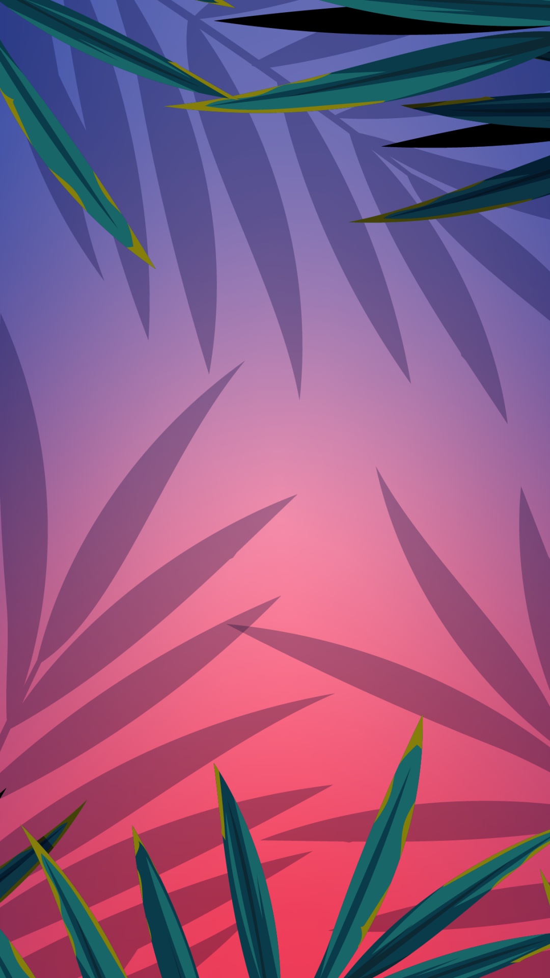 棕榈树, 美学, Azure, 陆地上的植物, 紫色的 壁纸 1080x1920 允许