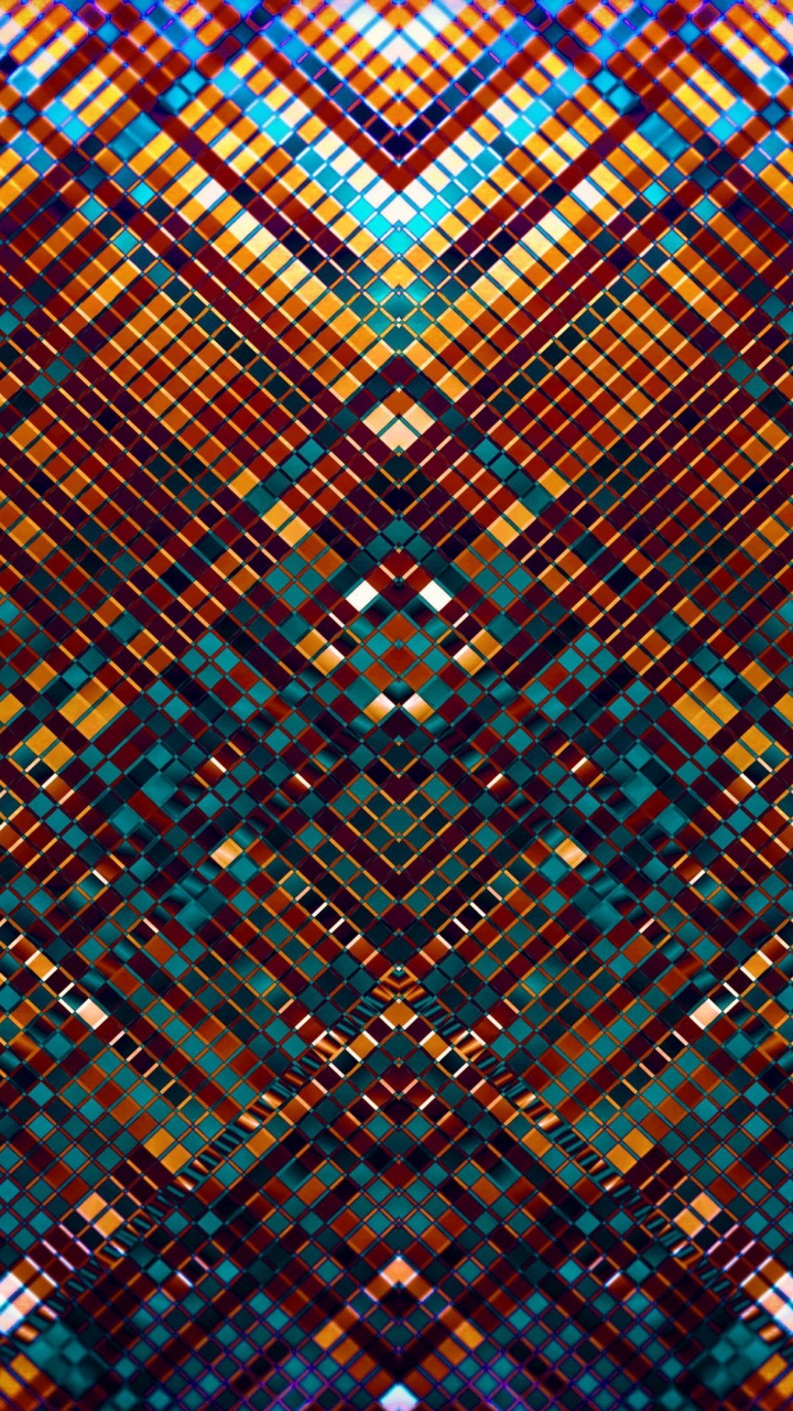 大都会, 分形, 对称, 橙色, 分形技术 壁纸 720x1280 允许