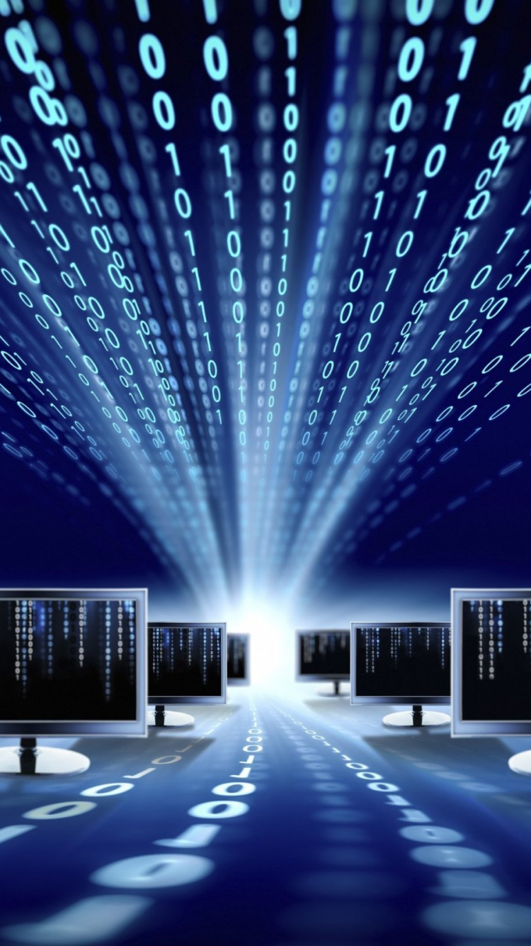 Schwarzer Flachbild-Computermonitor in Einem Raum Eingeschaltet Turned. Wallpaper in 750x1334 Resolution