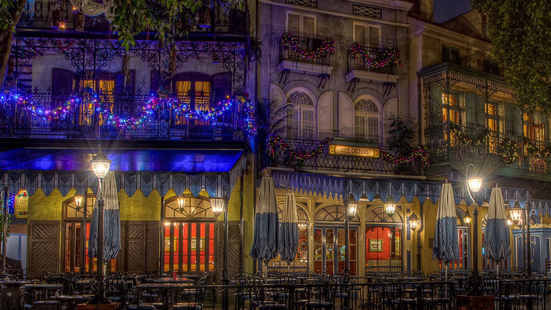 New Orleans, Night, Landmark, Lighting, City. Wallpaper in 1920x1080 Resolution