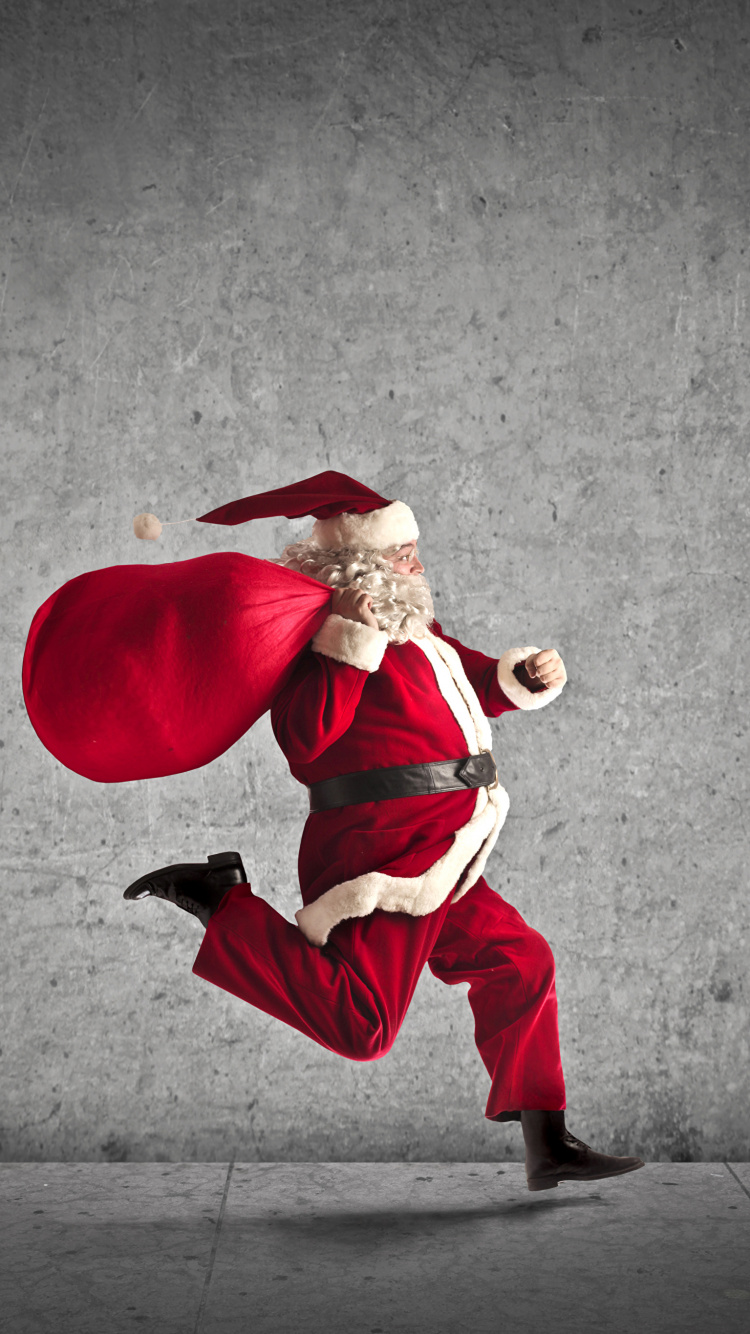 Weihnachten, Geschenk, Weihnachtsmann, Kostüm, Fiktiver Charakter. Wallpaper in 750x1334 Resolution