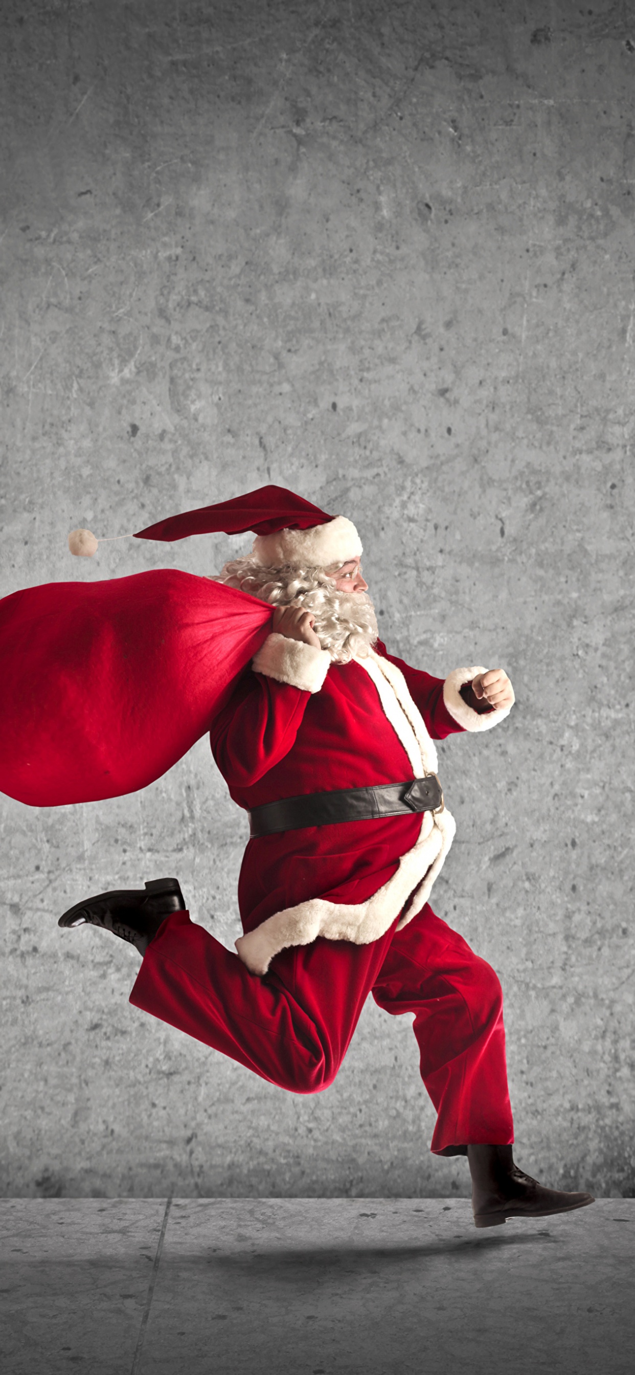 Le Jour De Noël, Cadeau, Santa Claus, Costume, Personnage de Fiction. Wallpaper in 1242x2688 Resolution