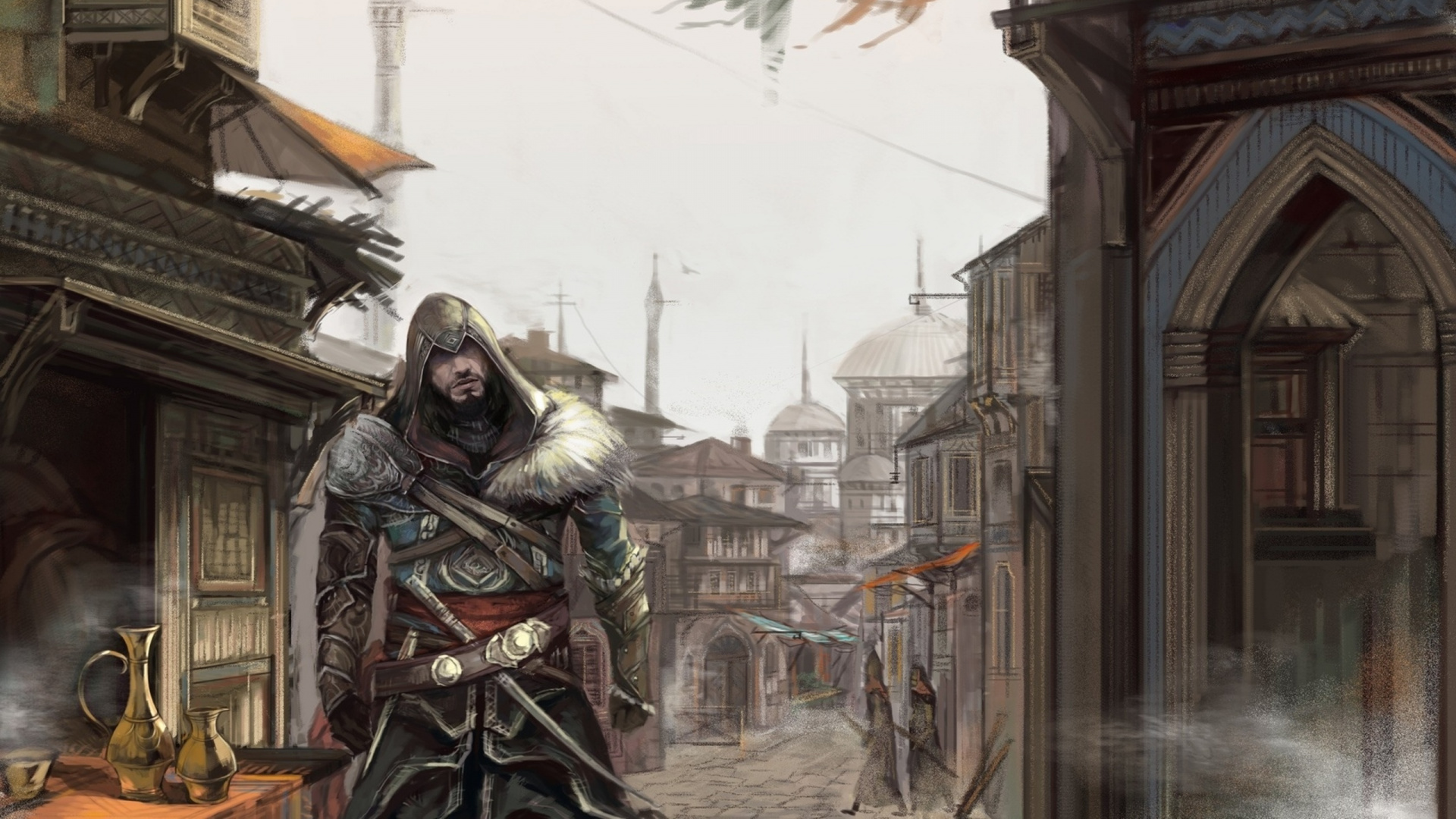 Assassins Creed, Assassins Creed Revelations, Assassins Creed Brotherhood, Ezio Auditore, Assassins Creed Syndicat. Wallpaper in 1920x1080 Resolution