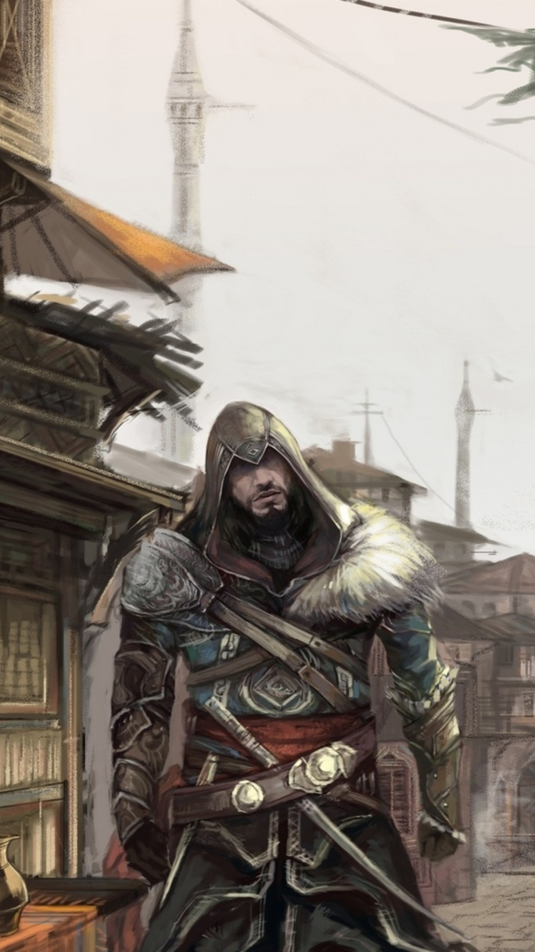 Assassins Creed, Assassins Creed Revelations, Assassins Creed Brotherhood, Ezio Auditore, Assassins Creed Syndicat. Wallpaper in 750x1334 Resolution
