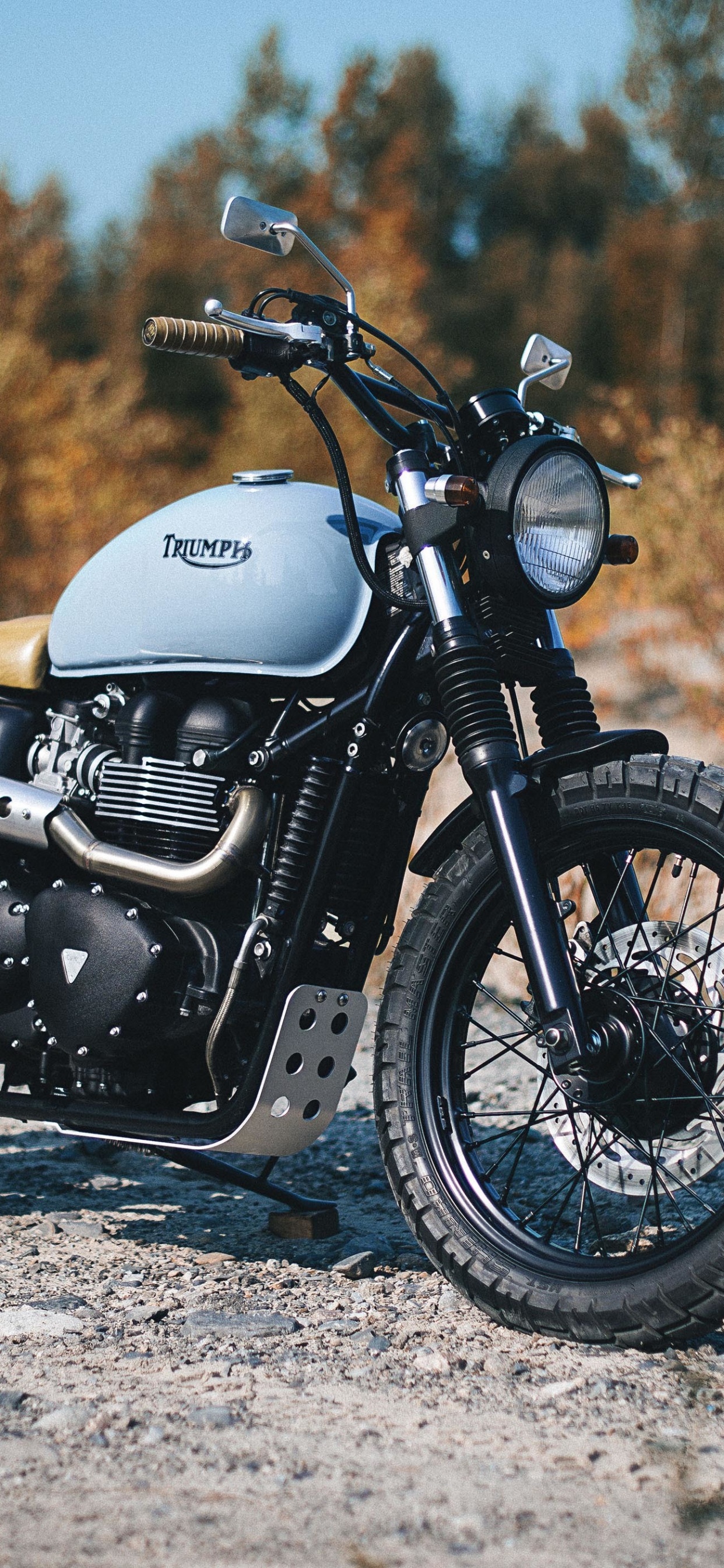 Black and Gray Motorcycle on Gray Dirt Road During Daytime. Wallpaper in 1242x2688 Resolution