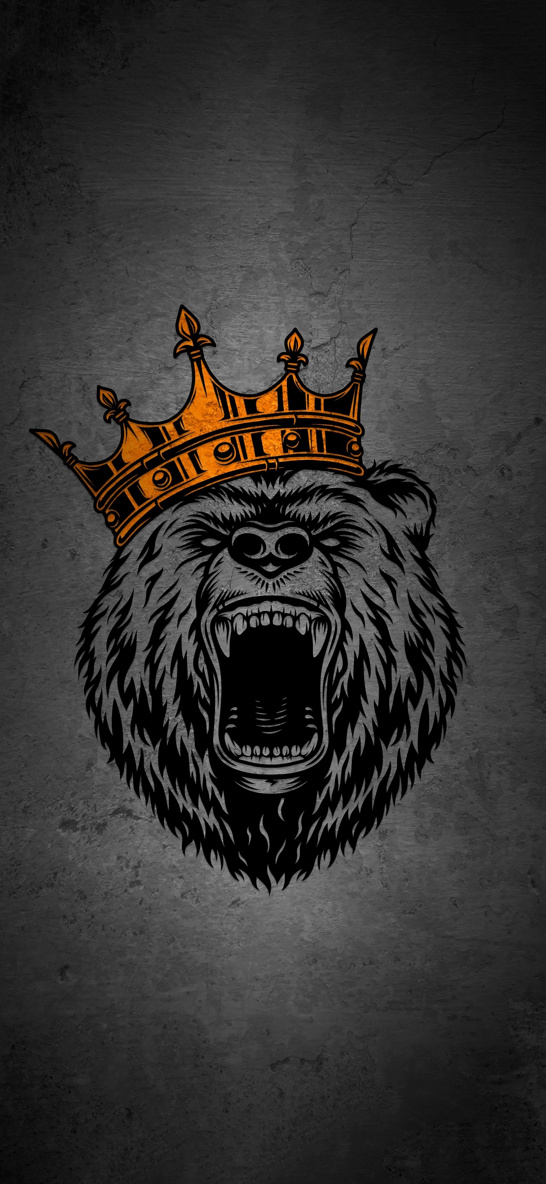 Bär Mit Krone, Bears, Grizzlybären, Eisbär, Teddybär. Wallpaper in 1125x2436 Resolution