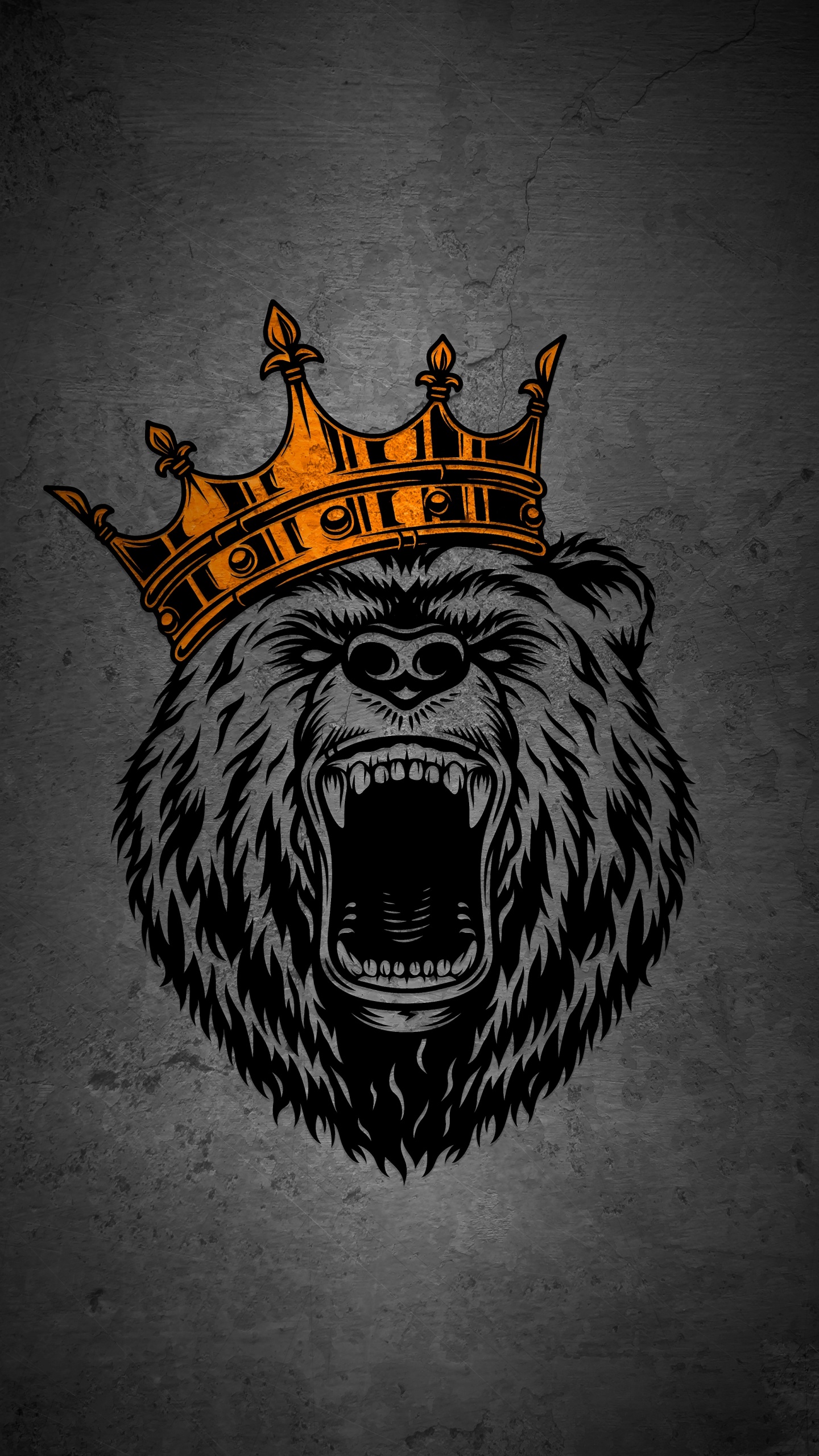 Bär Mit Krone, Bears, Grizzlybären, Eisbär, Teddybär. Wallpaper in 1440x2560 Resolution