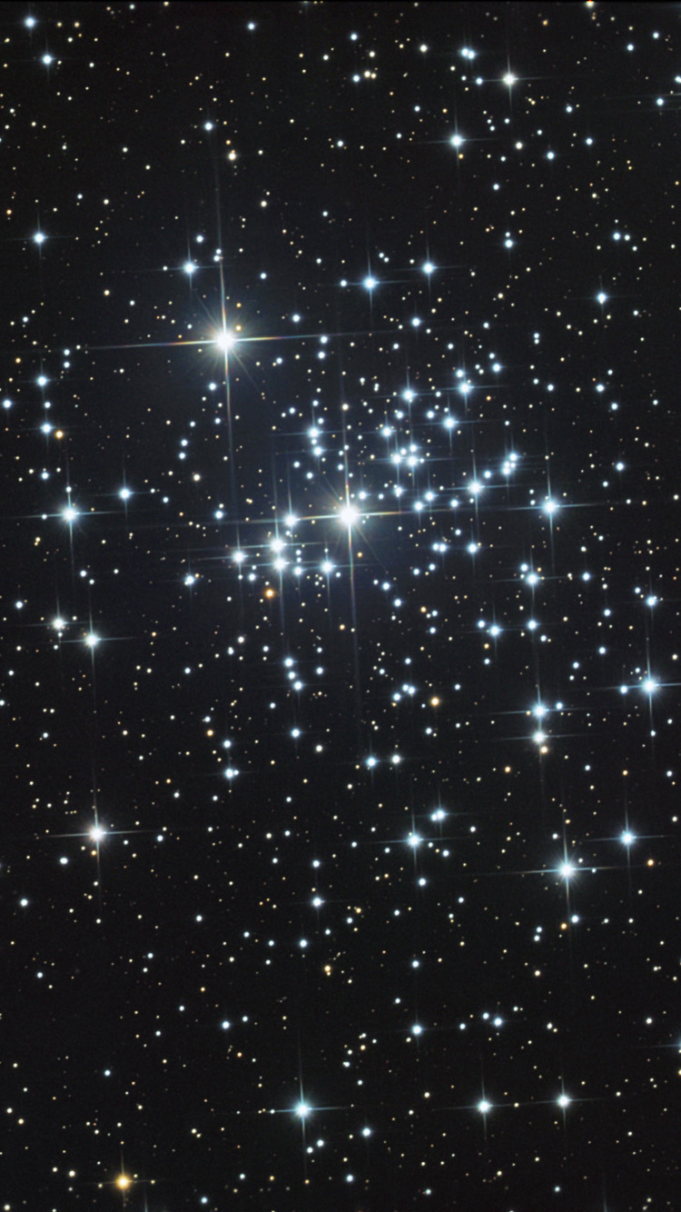 Luces Blancas y Azules Durante la Noche. Wallpaper in 750x1334 Resolution