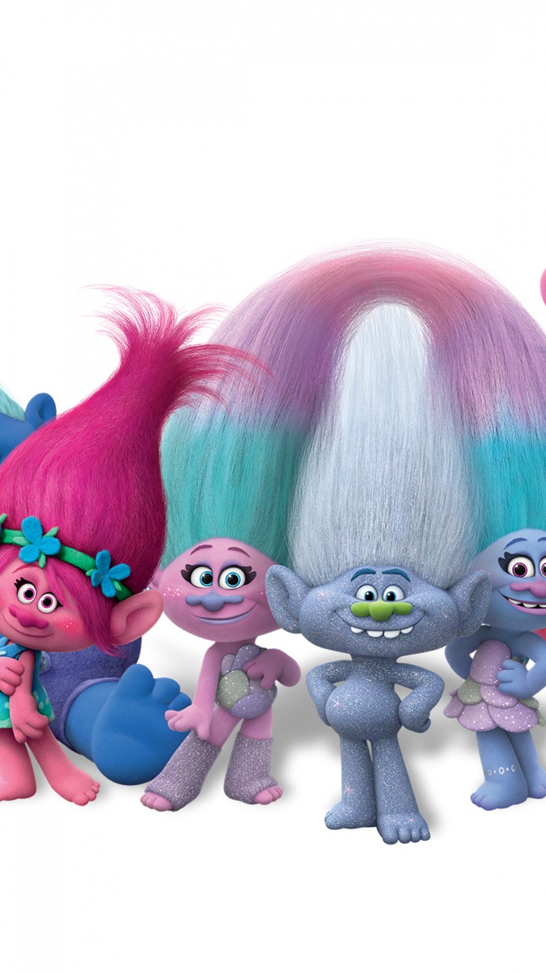 Personajes de Anime de Niña de Pelo Rosa y Verde. Wallpaper in 1080x1920 Resolution