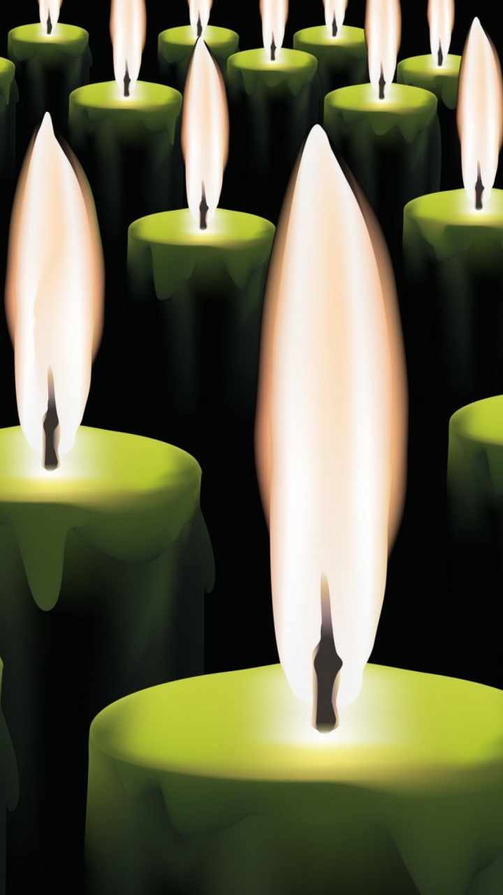 Download 720x1280 Wallpaper Candle, Vector Graphics, Wax, Green, Light Candle, Vector Graphics, Wax, Green, Light. Wallpaper in 720x1280 Resolution