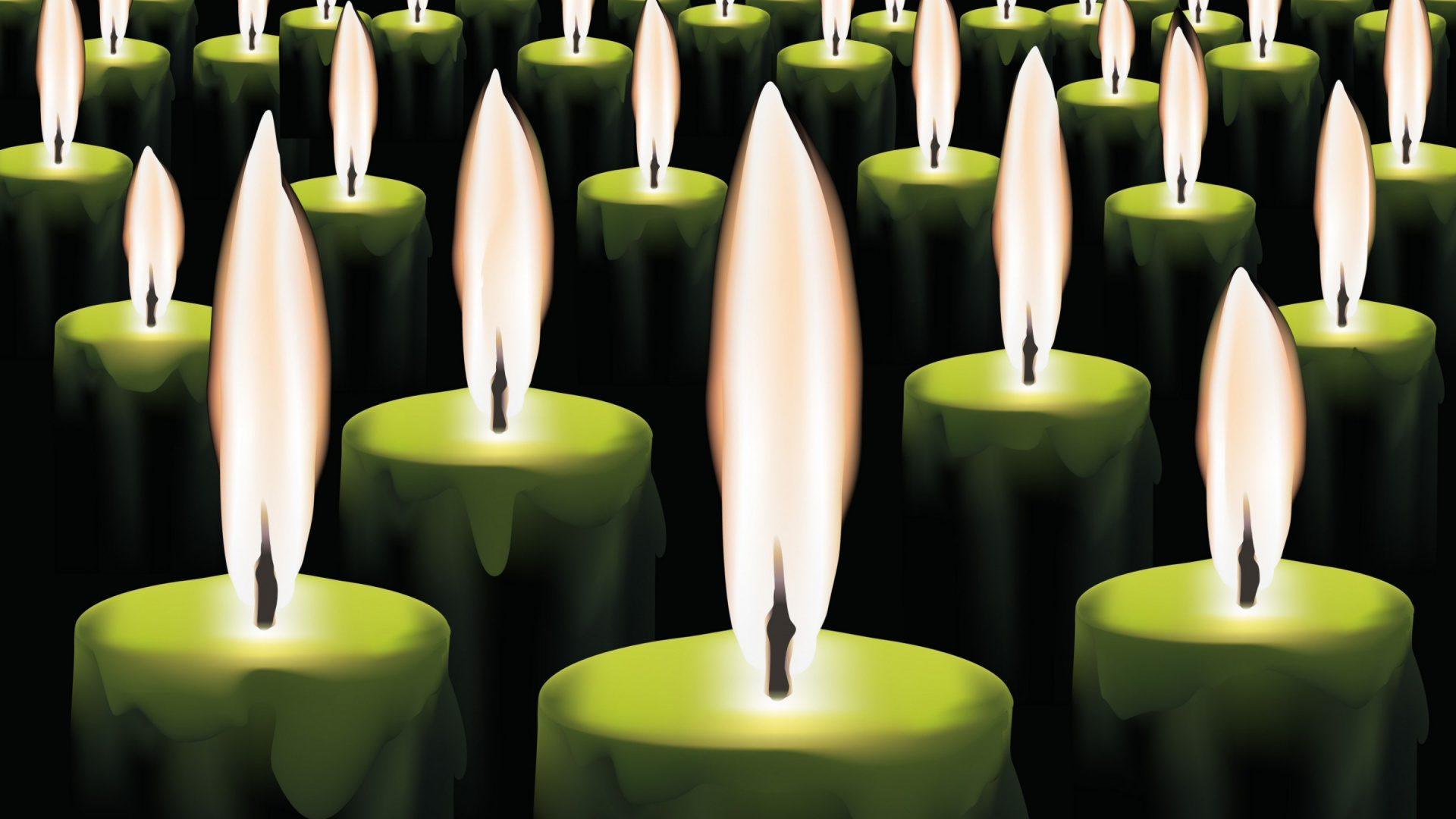 Gráficos Vectoriales, Cera, Verde, Luz, Amarillo. Wallpaper in 1920x1080 Resolution