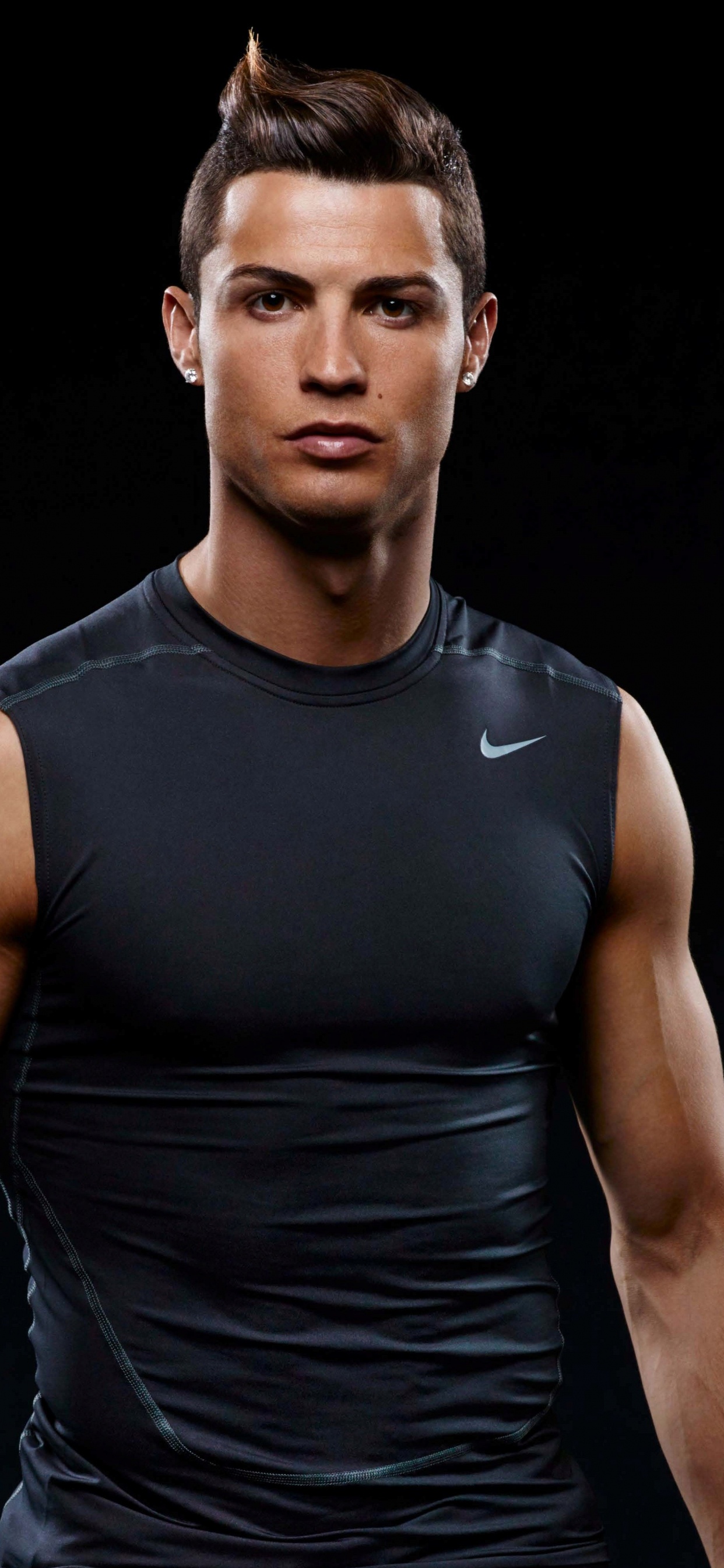 Hombre en Camiseta Negra Sin Mangas. Wallpaper in 1242x2688 Resolution