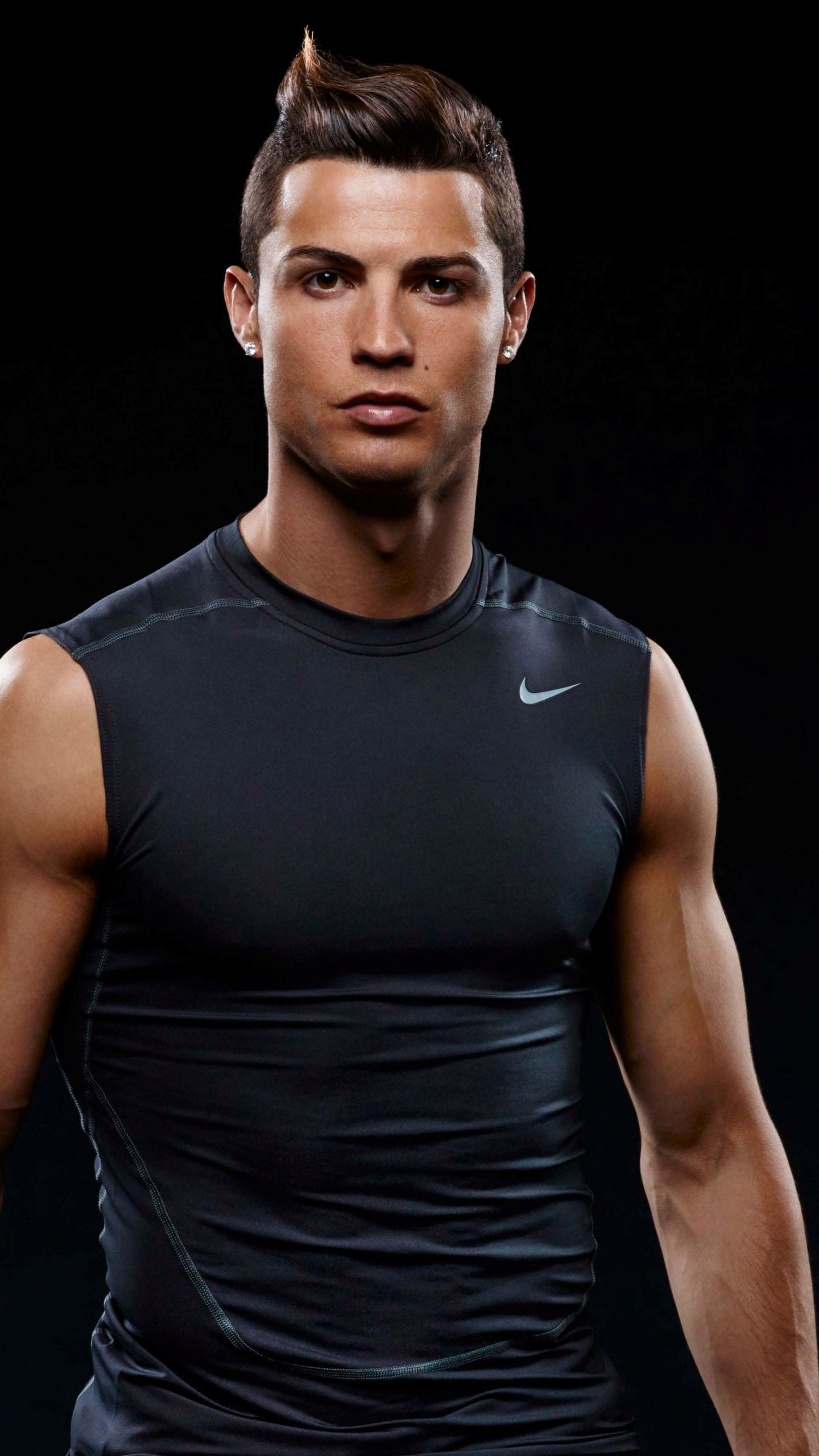 Man in Black Tank Top. Wallpaper in 1440x2560 Resolution