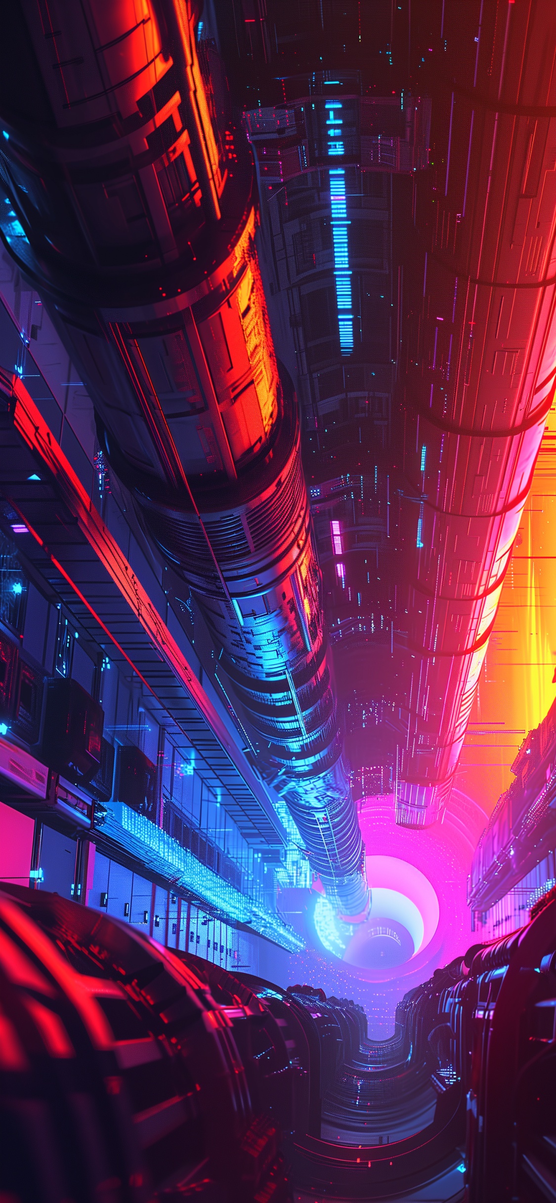 Purple, Divertissement, Pink, Ligne, Red. Wallpaper in 1125x2436 Resolution