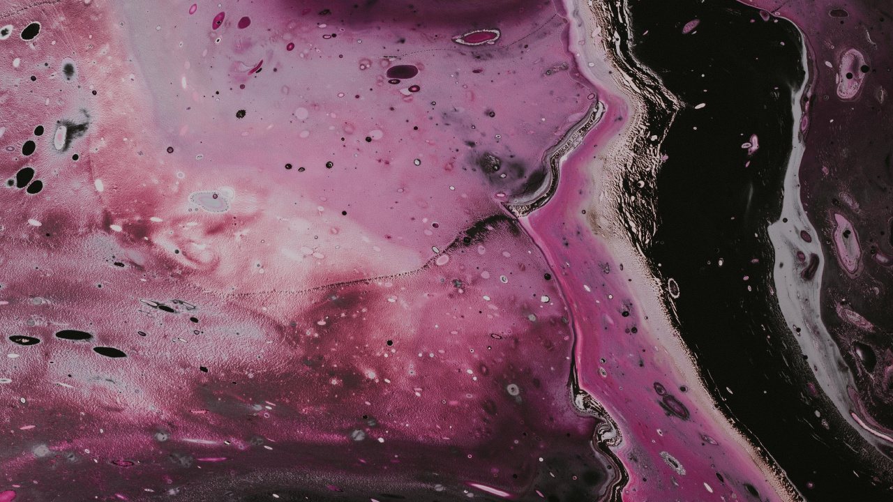 Peinture Abstraite Violette et Noire. Wallpaper in 1280x720 Resolution