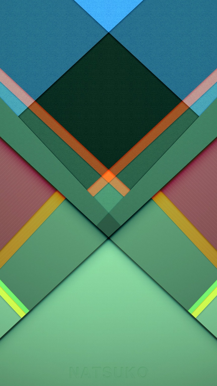 Papel Pintado a Cuadros Azul, Verde y Rosa. Wallpaper in 720x1280 Resolution