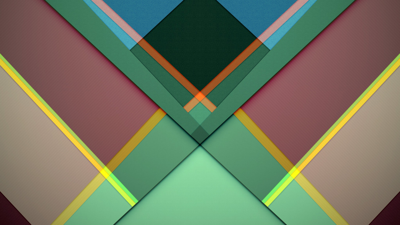 抽象艺术, 几何形状, 艺术, 绿色的, 黄色的 壁纸 1280x720 允许