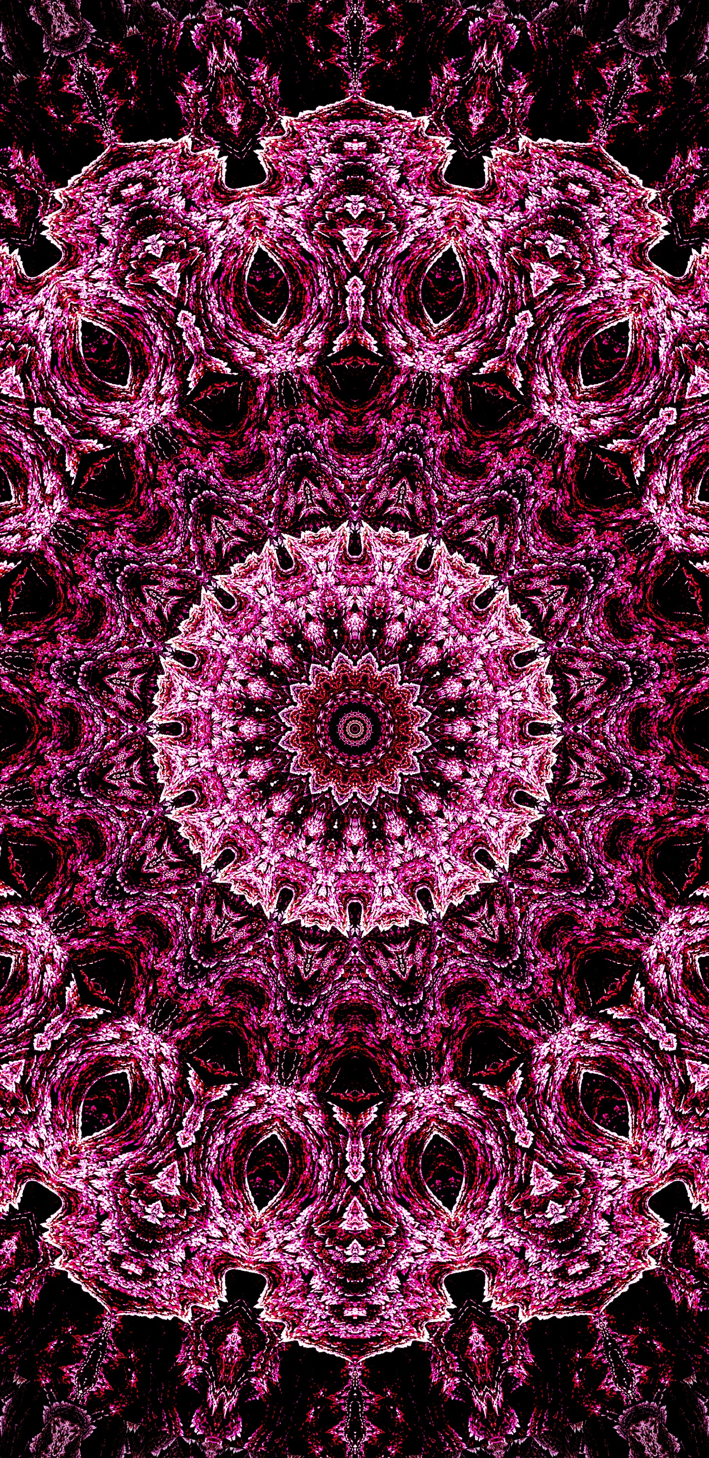 Purple and White Floral Textile. Wallpaper in 1440x2960 Resolution