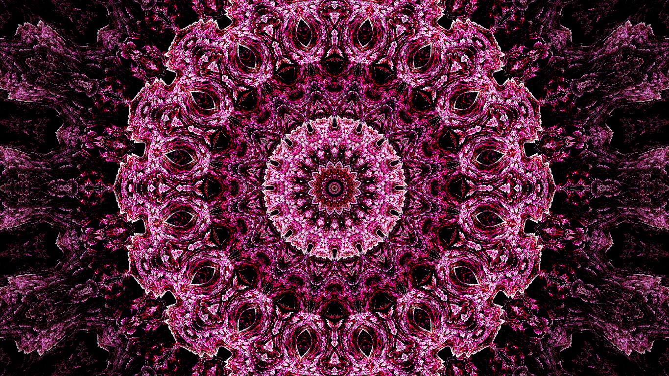 万花筒, 艺术, 分形, 餐巾, 分形技术 壁纸 1366x768 允许