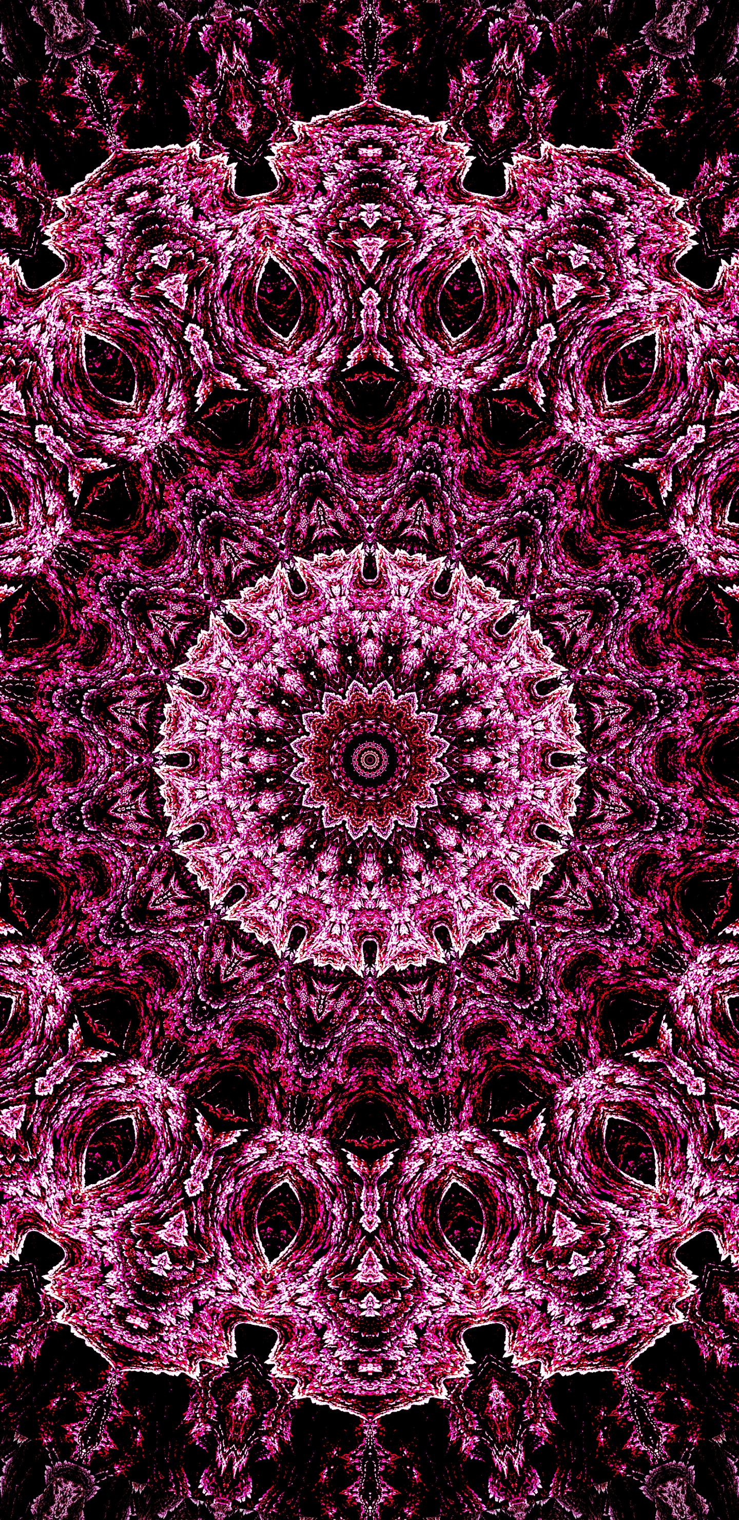 万花筒, 艺术, 分形, 餐巾, 分形技术 壁纸 1440x2960 允许