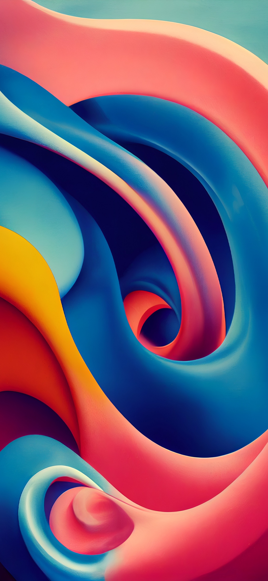 Orange, Grafik-design, Farbigkeit, Licht, Kunst. Wallpaper in 1125x2436 Resolution