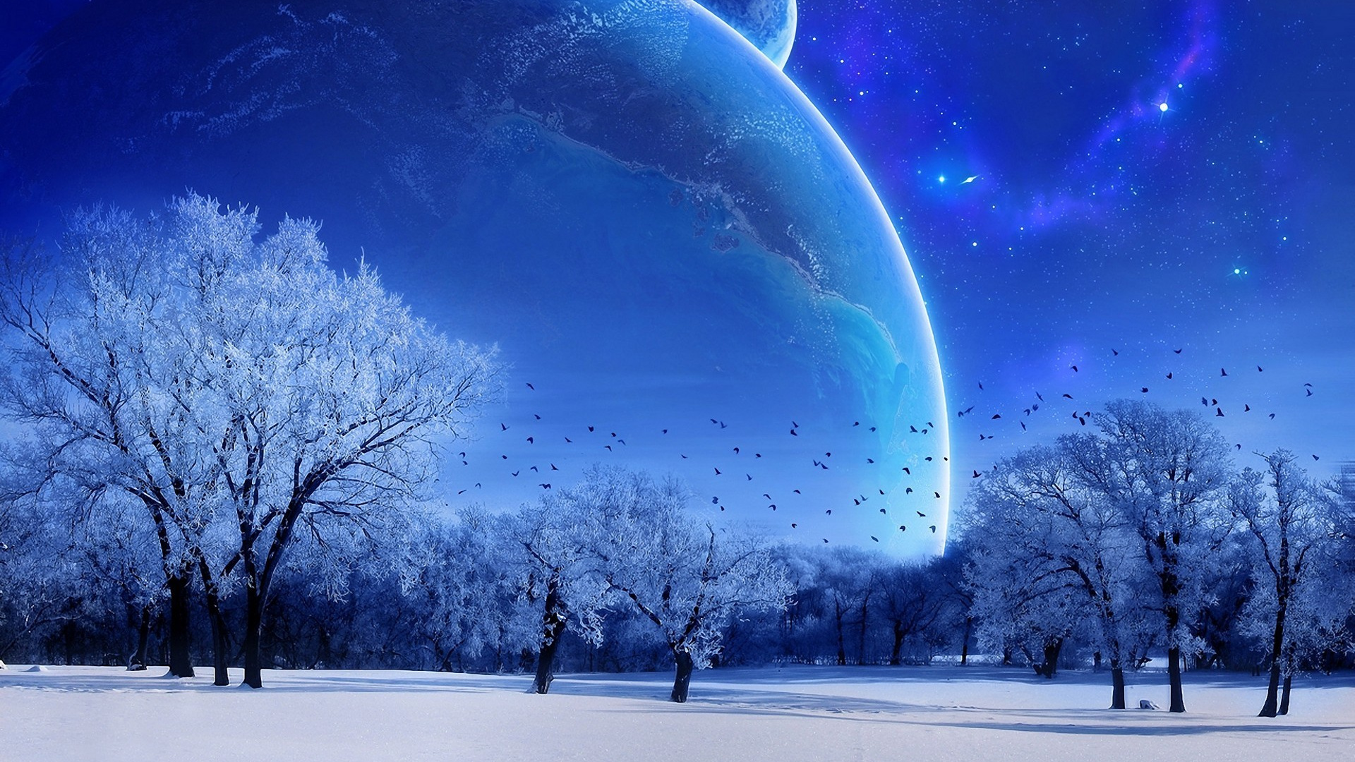 Winter Solstice, Summer Solstice, Nature, Blue, Atmosphere. Wallpaper in 1920x1080 Resolution