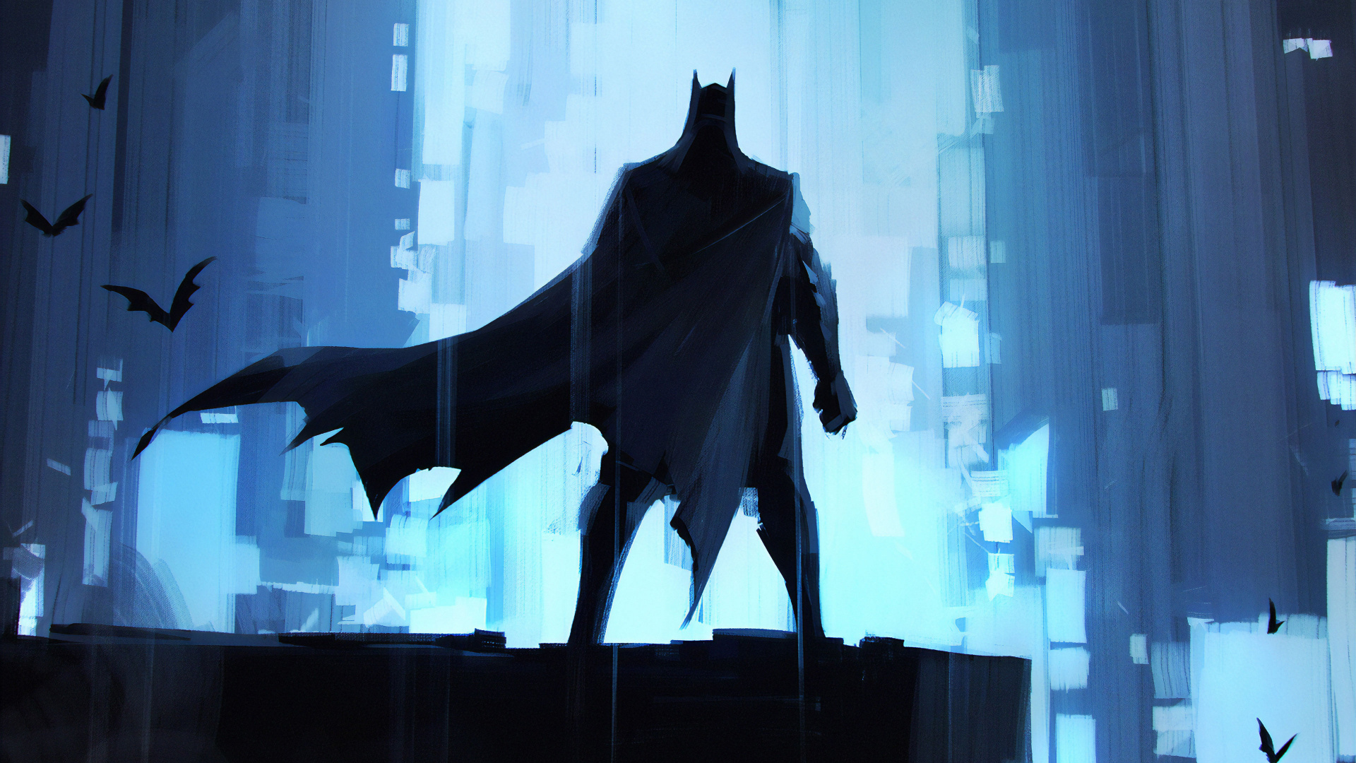 蝙蝠侠, 艺术, Dc漫画, 超级英雄, 正义联盟 壁纸 1920x1080 允许