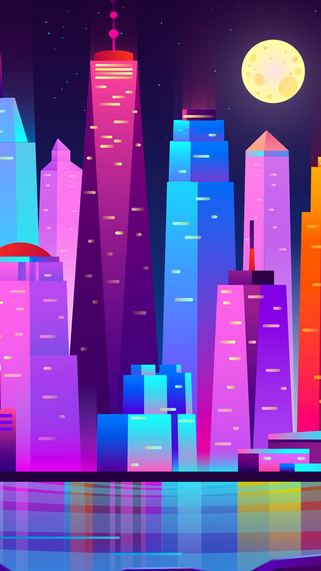 Vektor-Grafiken, Illustration, Stock Illustration, Cartoon, Nacht. Wallpaper in 1080x1920 Resolution