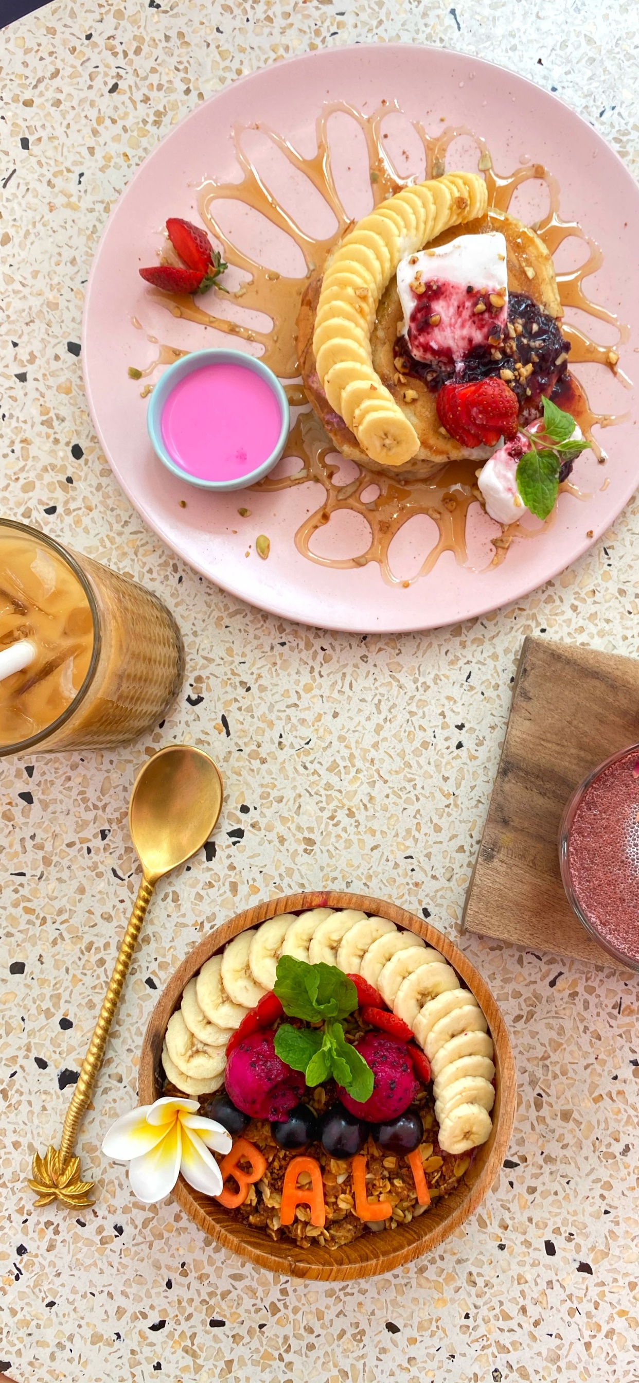 Bali, Dish, Breakfast, Vegetarian Cuisine, Brunch. Wallpaper in 1242x2688 Resolution