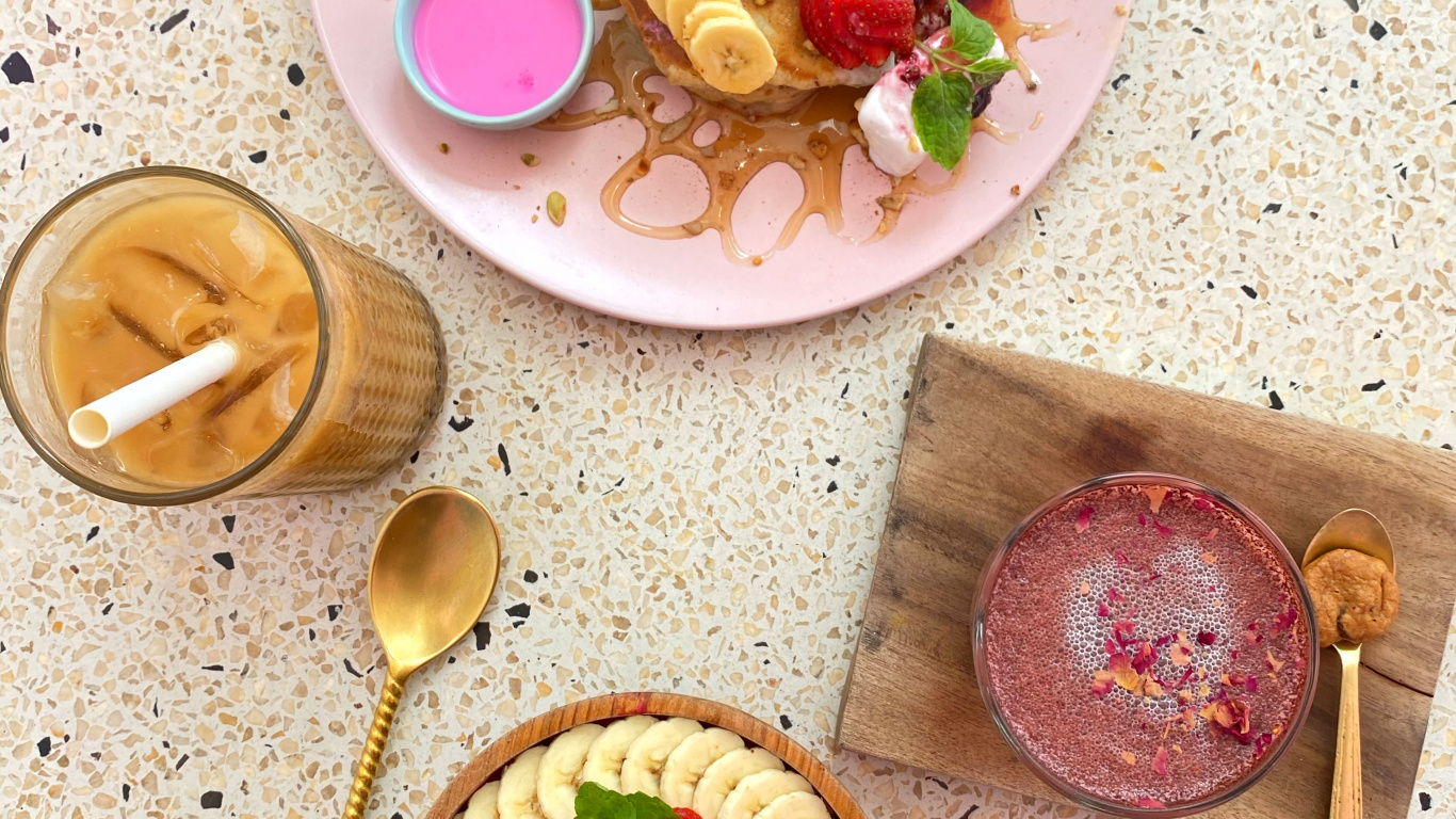 Bali, Plato, Desayuno, Cocina Vegetariana, Brunch. Wallpaper in 1366x768 Resolution