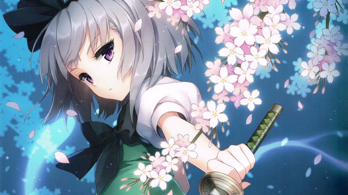 Personnage D'anime Fille Aux Cheveux Bruns. Wallpaper in 1366x768 Resolution